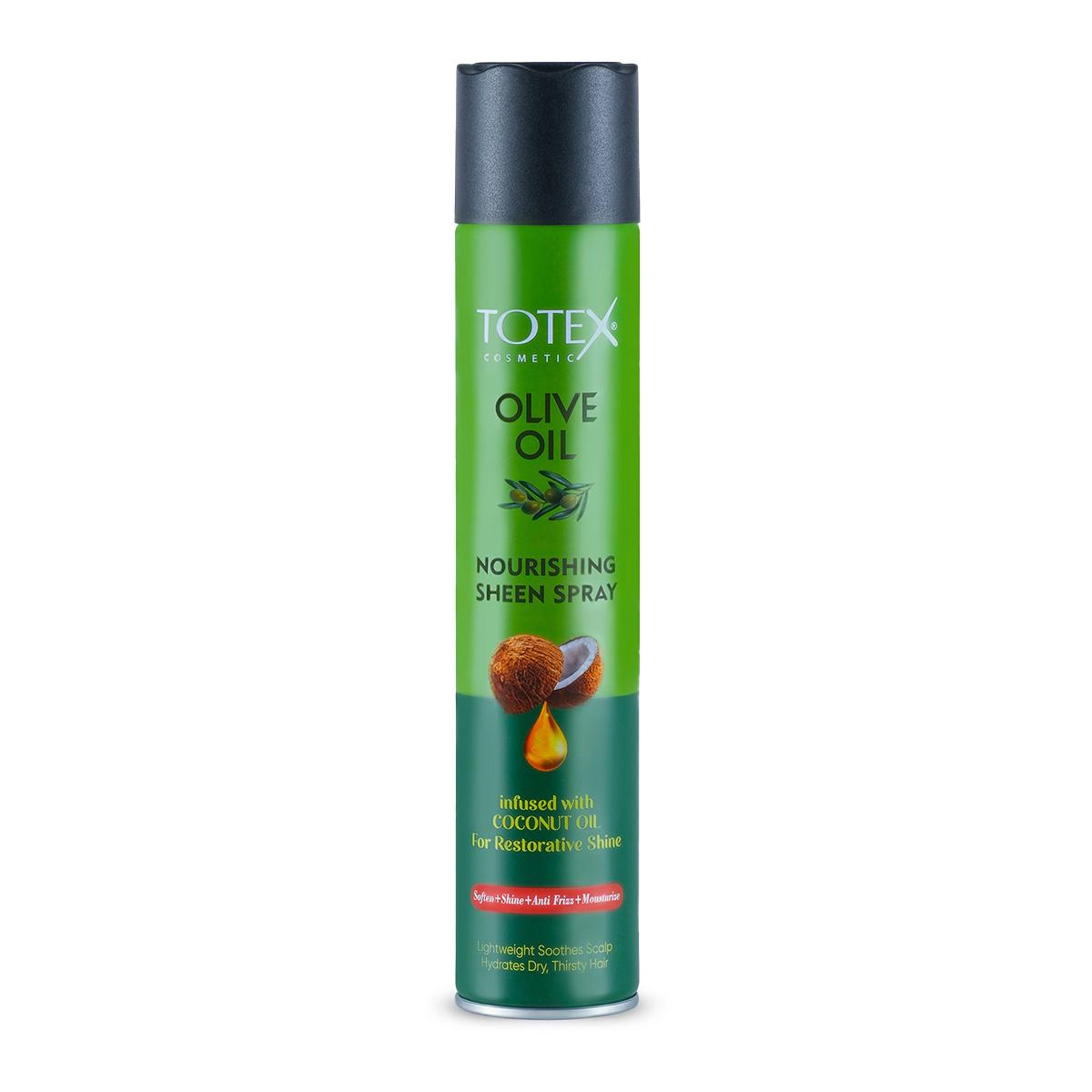Totex Olive Oil Nourishing Sheen Spray with Coconut Oil 400 ML
