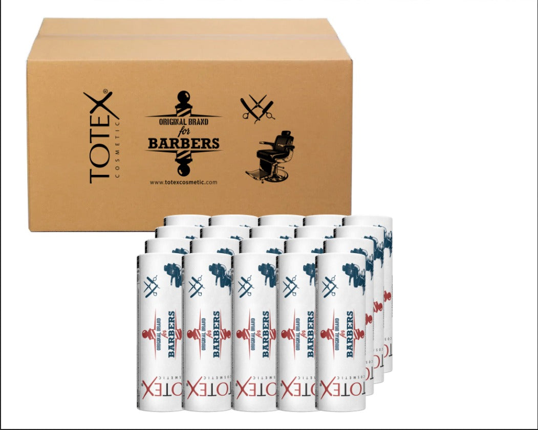 Totex Professional Neck Strips – Premium Cellulose with Full-Glue Hold (5 Rolls / 500 Strips)