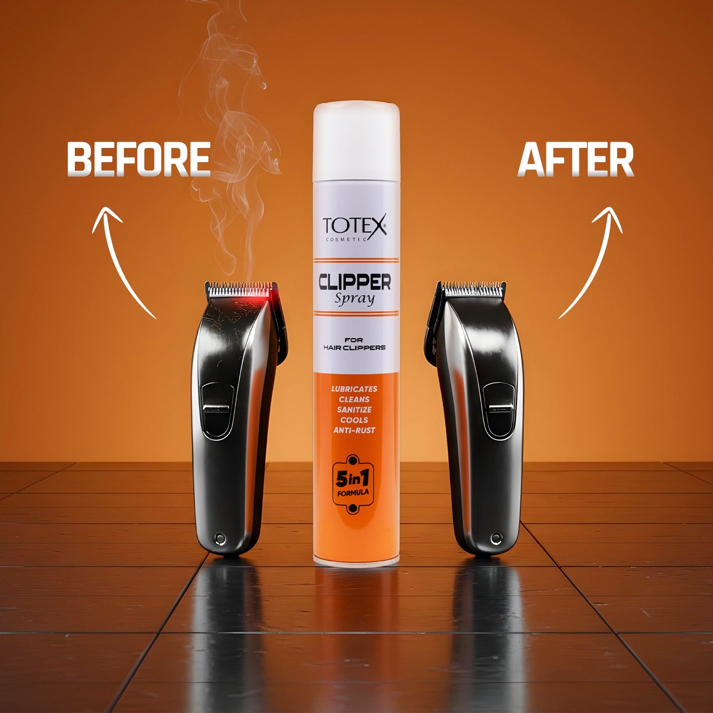 Totex CLIPPER Spray 5-in-1 Formula for Hair Clippers 400 ML